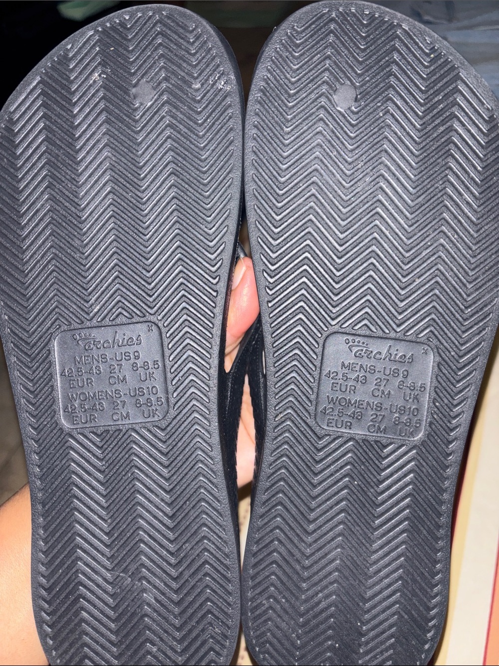 Black Women's Comfort Flip Flop Sandals - Picture 4 of 5